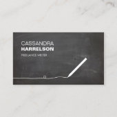 CARTE DE VISITE DE CLASSE POUR AUTEURS ET ÉCRIVAIN (Devant)