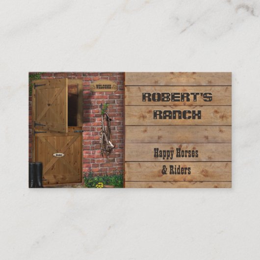 Carte de visite de classement stable (Devant)