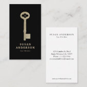 Carte de visite de clé de Parties scintillant vint (Devant / Derrière)