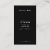 Carte de visite de clé en argent immobilier (Dos)