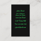 Carte de visite de climatisation (Dos)