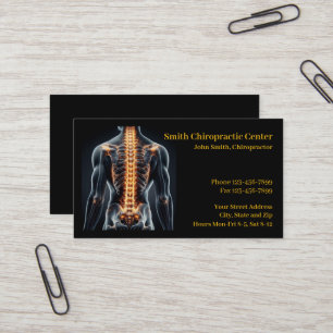 Carte de visite de clinique chiropratique Chiropra