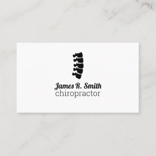 Carte de visite de clinique chiropratique professi