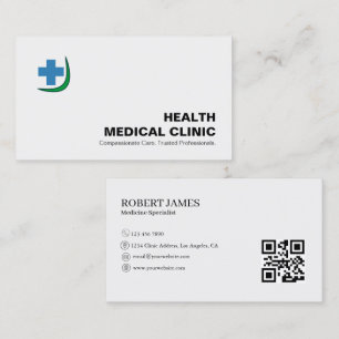Carte de visite de clinique de docteur Personnal