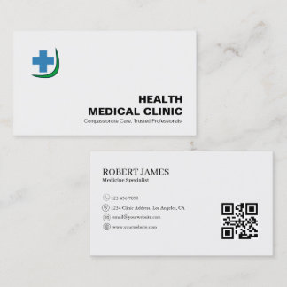Carte de visite de clinique de docteur | Personnal