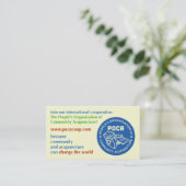 Carte de visite de clinique de POCA/Your (Debout devant)