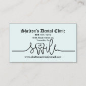 Carte de visite de clinique dentaire (Devant)