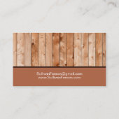 Carte de visite de clôture du jardin (Dos)