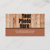 Carte de visite de clôture du jardin photo personn (Dos)