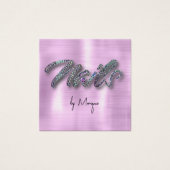 Carte de visite de clous holographiques Faux Diamo (Devant)