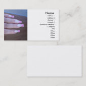 Carte de visite de clous peints (Devant / Derrière)