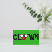 Carte de visite de clown pour l'animation d'enfant (Debout devant)