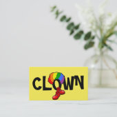 Carte de visite de clown pour l'animation d'enfant (Debout devant)