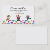 Carte de visite de clowns (Devant / Derrière)