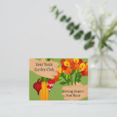 Carte de visite de club de jardin (Debout devant)