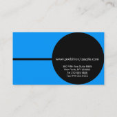 Carte de visite de club de jazz de musicien (Dos)