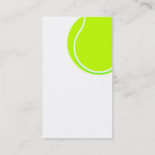 Carte de visite de club de tennis (Dos)