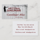 Carte de visite de club sur l'arrière - plan de (Devant / Derrière)