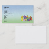 Carte de visite de cluster Birdhouse avec Arrière  (Devant / Derrière)