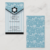 Carte de visite de Clutch de bleu et de noir (Devant / Derrière)