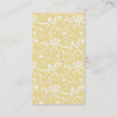 Carte de visite de Clutch de jaune et de brun (Dos)