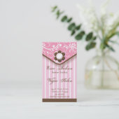 Carte de visite de Clutch de rose et de brun (Debout devant)
