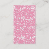 Carte de visite de Clutch de rose et de brun (Dos)