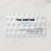 Carte de visite de coach de golf professionnel (Dos)