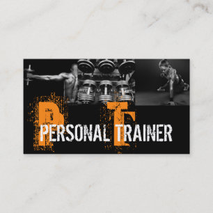 Carte de visite de coach personnel cool salle de s