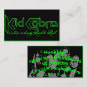 Carte de visite de cobra d'enfant (Devant / Derrière)