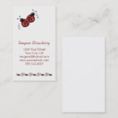 Carte de visite de coccinelles (Devant / Derrière)