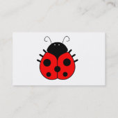 Carte de visite de coccinelles (Dos)