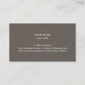 Carte de visite de cochon bleu (Dos)