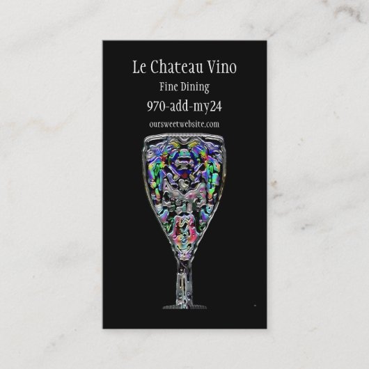 Carte de visite de cocktail (Devant)