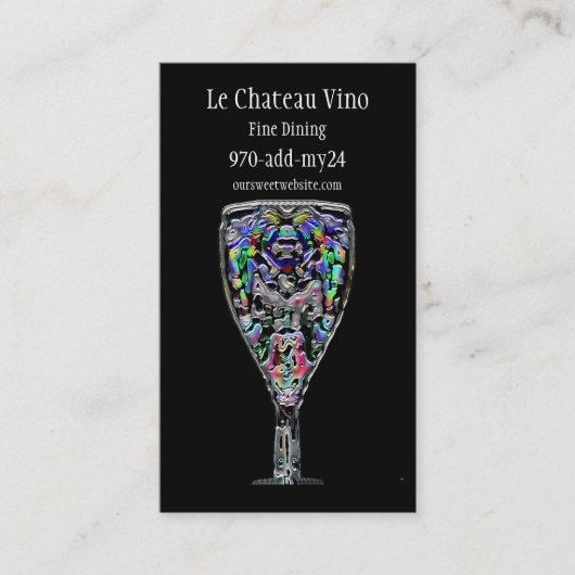 Carte de visite de cocktail (Devant)