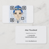 Carte de visite de code de QR (Devant / Derrière)