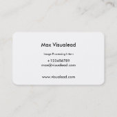 Carte de visite de code de QR (Dos)