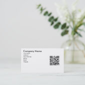 Carte de visite de code de QR (Debout devant)