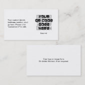 Carte de visite de code de QR (Devant / Derrière)