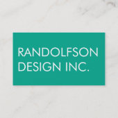 Carte de visite de CODE du vert vert QR de mod (Dos)