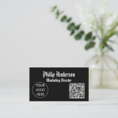 Carte de visite de code Qr (Debout devant)