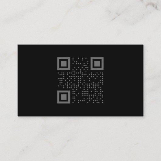 Carte de visite de code QR Alien foncé (Devant)