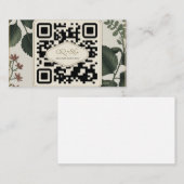 Carte de visite de code QR aquarelle (Devant / Derrière)