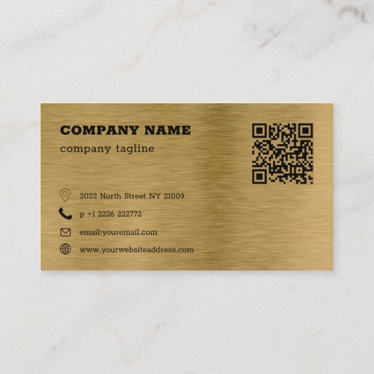 Carte de visite de code QR Arrière - plan Black Me (Dos)