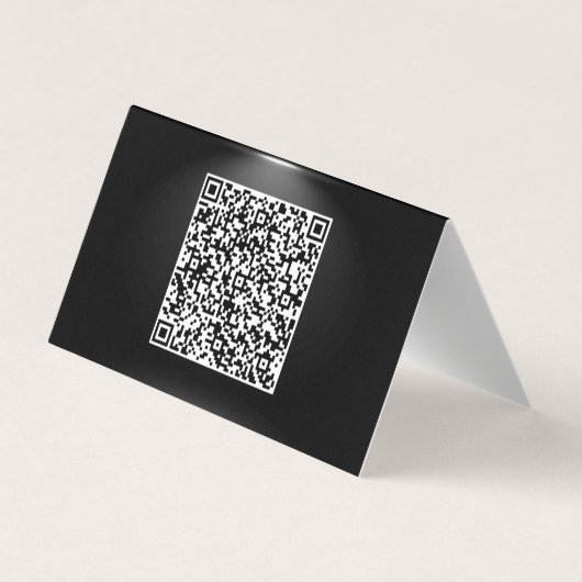 Carte de visite de code QR Black Gold - sous les p (Dos)