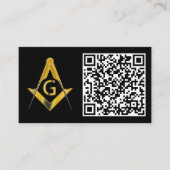 Carte de visite de code QR de Freemason (Devant)