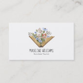 Carte de visite de code QR de l'enseignant remplaç (Devant)