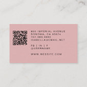 Carte de visite de code QR de maquillage (Dos)