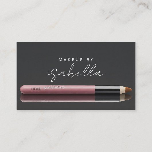 Carte de visite de code QR de maquillage (Devant)