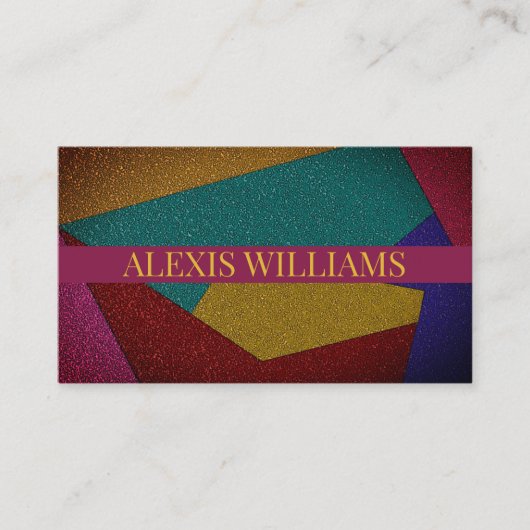 Carte de visite de code qr de parties scintillant  (Devant)